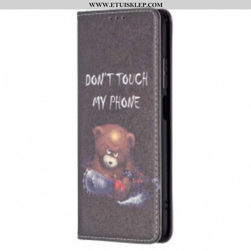 Etui Na Telefon do Xiaomi Redmi Note 10 / 10S Etui Folio Niebezpieczny Niedźwiedź